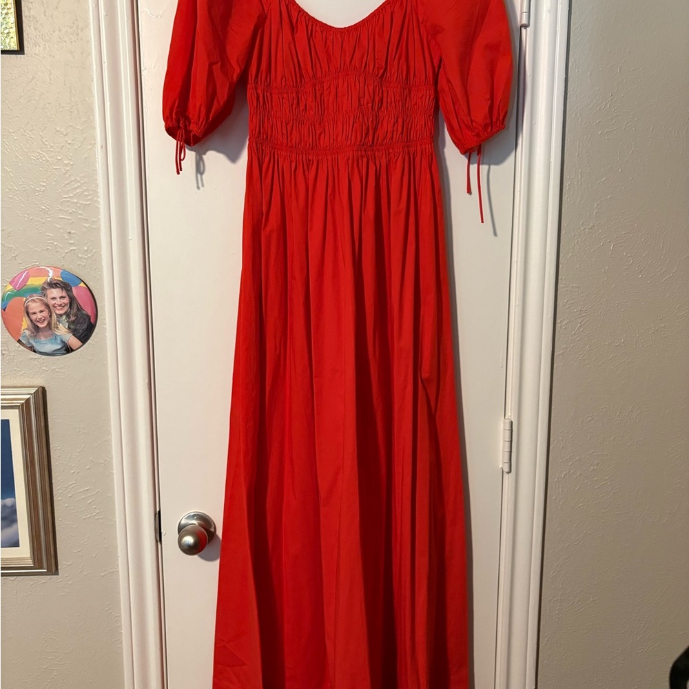 Brand New Staud Orange Maxi Dress